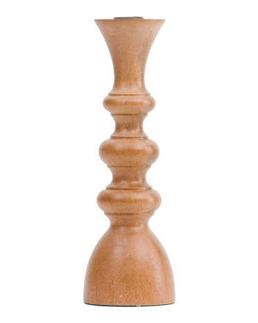 Mango Wood Sukhothai Taper Candle Holder | TJ Maxx