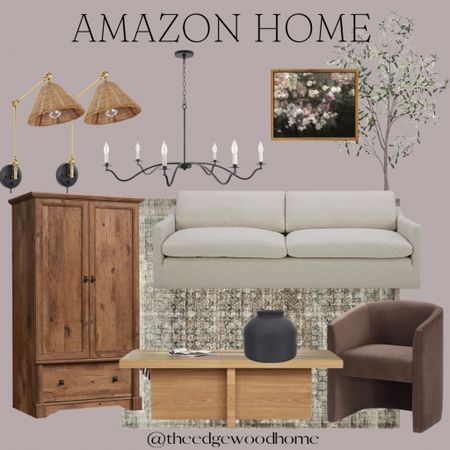 Amazon home, couch, sofa, wardrobe, wine cabinet, dining room, living room, living room storage, living room cabinet, accent chair, coffee table, chandelier, sconce, bedroom, olive tree, budget friendly, home decor, loloi rug 