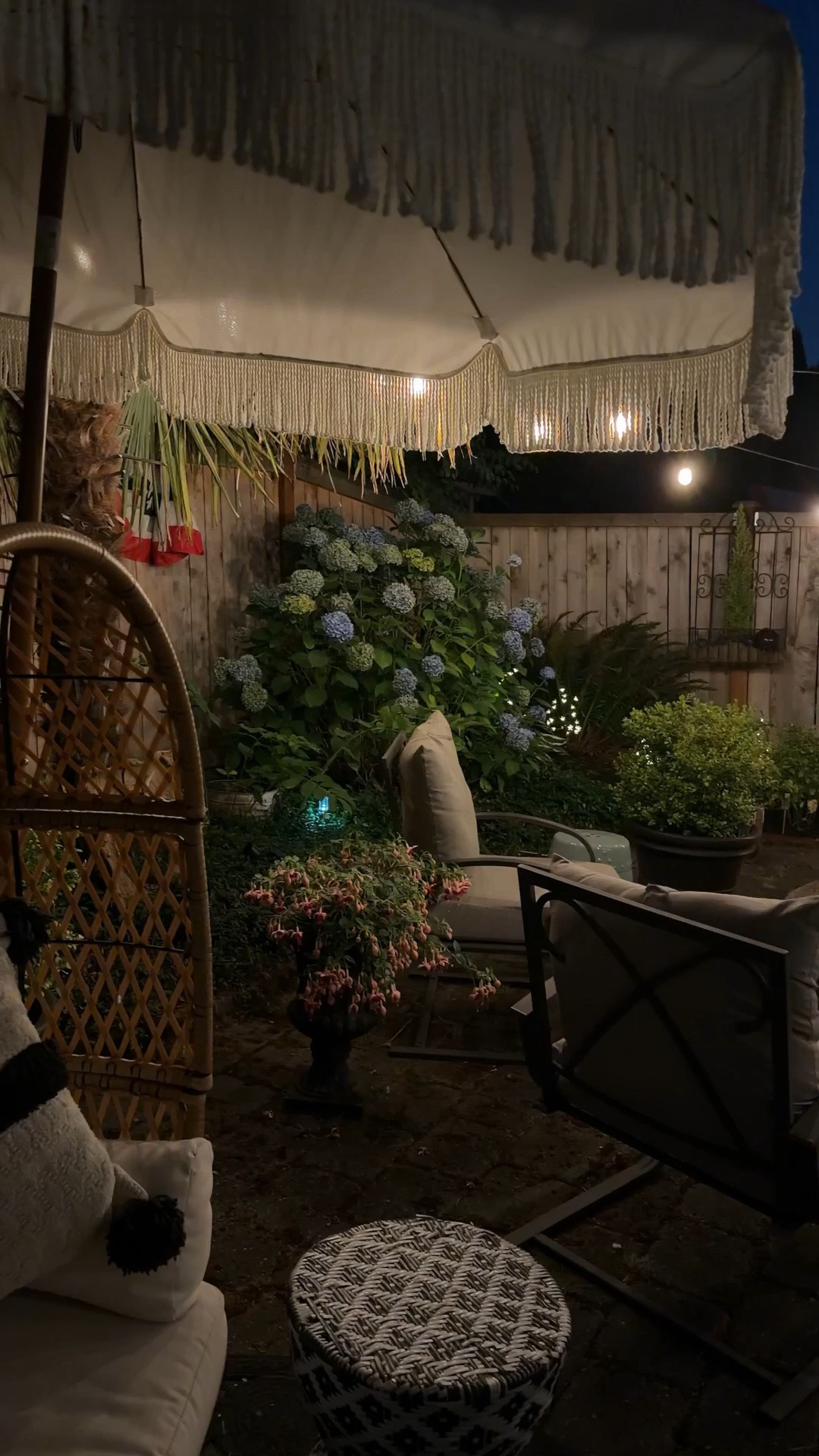 Nights in the garden 🧑🏻‍🌾🏡 Adding all these little lights has become my new favorite thing 🏡

#LTKdayinmylife #LTKHome #LTKOver40