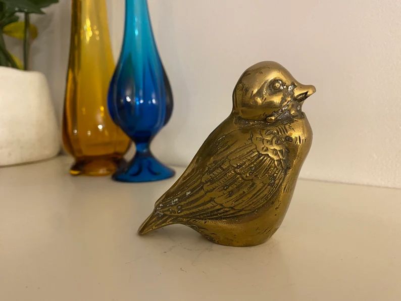 Little Brass Bird Brass Animal Brass Bird - Etsy | Etsy (US)