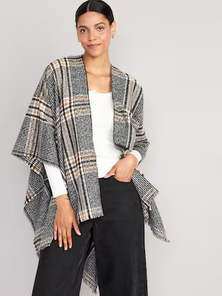 Flannel Poncho for Women | Old Navy (US)