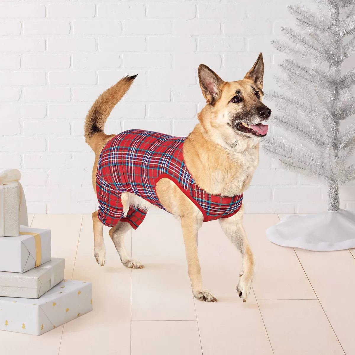 Plaid Jersey Matching Family Dog and Cat Pajamas - Wondershop™ Red | Target