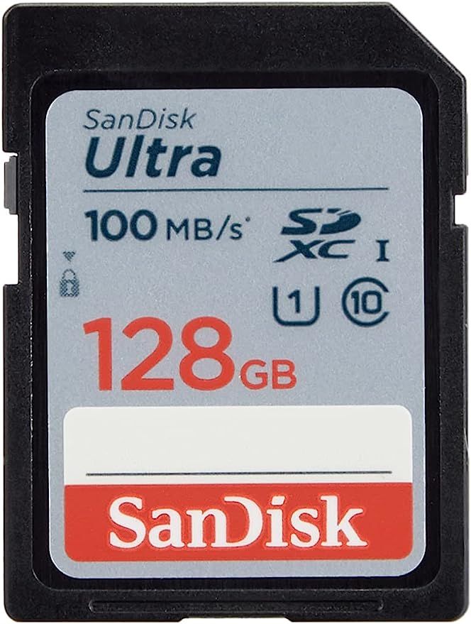 SanDisk 128GB Ultra SDXC UHS-I Memory Card - 100MB/s, C10, U1, Full HD, SD Card - SDSDUNR-128G-GN... | Amazon (US)