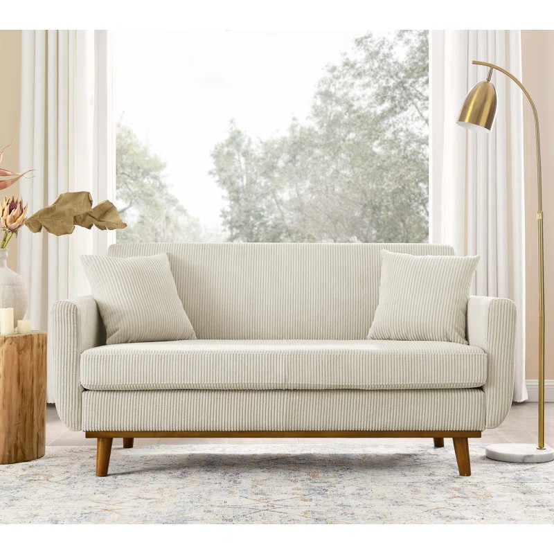 Artina 65'' Square Arm Loveseat | Wayfair North America