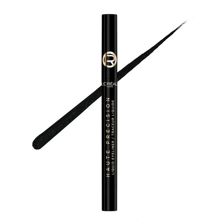 L'Oreal Paris Haute Precision Waterproof Liquid Eyeliner, Black Silk 10, 0.03 fl oz | Walmart (US)