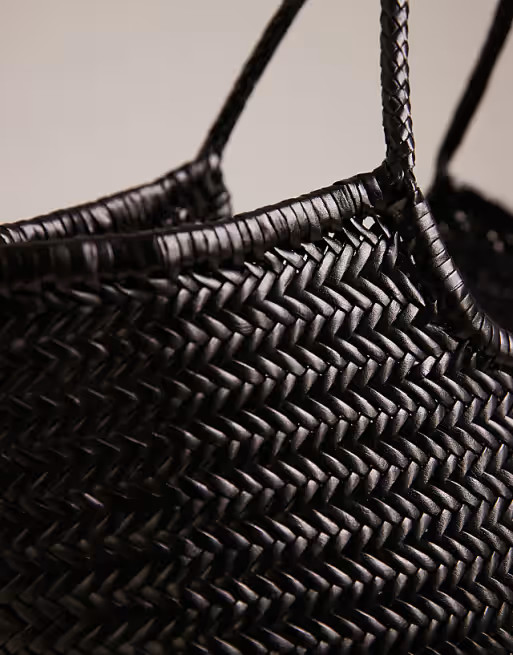 Dragon Diffusion Nantucket woven basket bag in black | ASOS (Global)