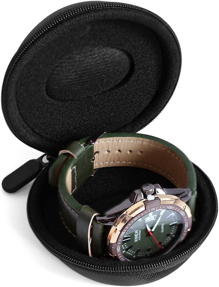 Watch Travel Case for Men and Women Portable Single Watch Storage box and Organizer for Wristwatc... | Amazon (US)