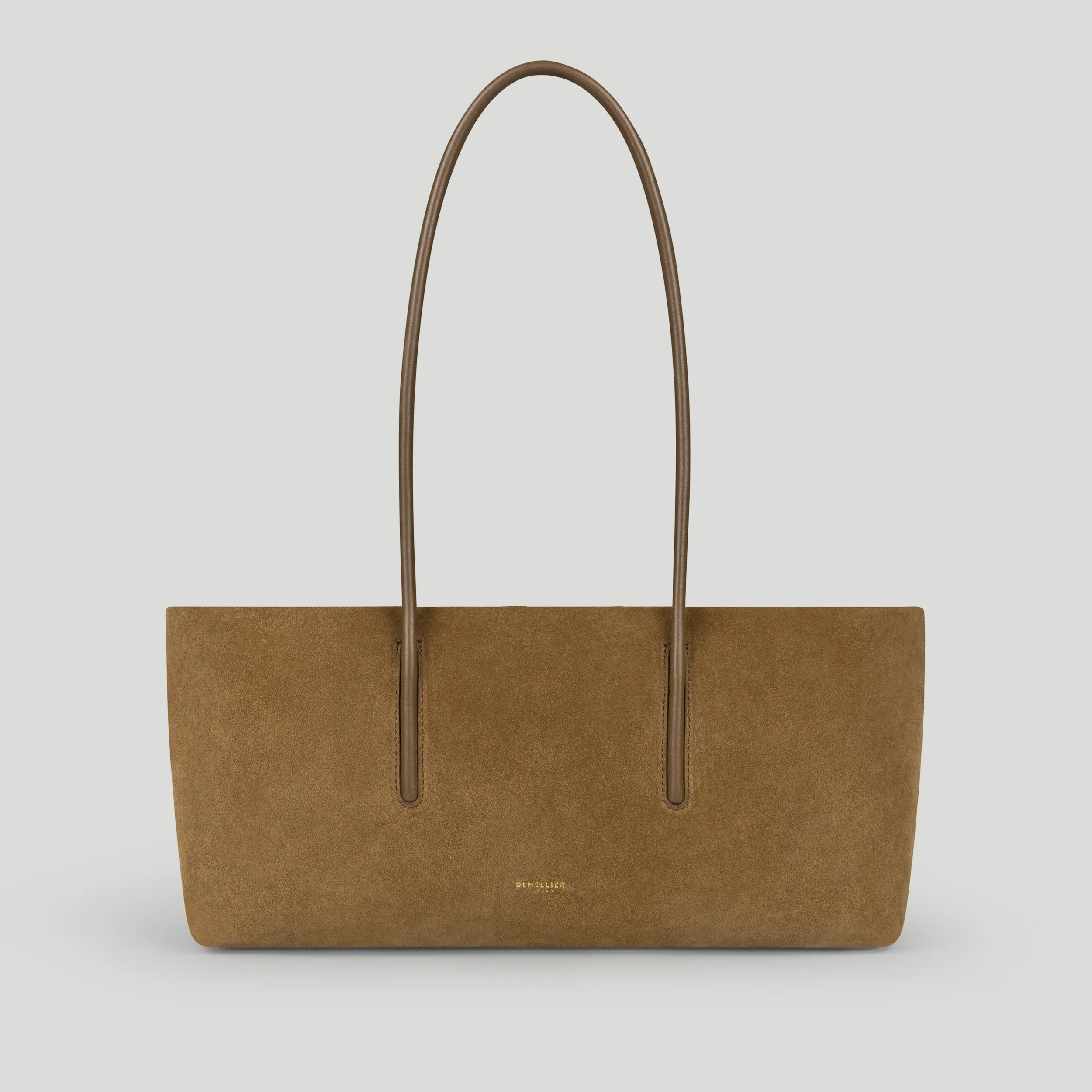 DeMellier The Stockholm Shoulder in Tobacco Suede Leather Shoulder bag | DeMellier