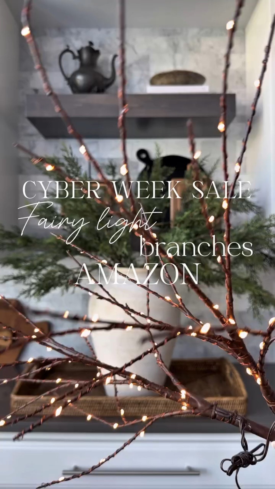 ✨SALE: Black Friday / Cyber Monday!!✨

These prelit micro fairy light branches are one of my favorite Amazon Christmas finds! 😍 I love to use them for Thanksgiving, Christmas, and New Year’s decor! They are so versatile!! 🌲

The branches are 32” long and come with a battery pack and built in timer so they will automatically turn on and off! 
.
.
.

#amazonchristmas #amazonhomedecor #christmasdecorideas #holidaydecor #christmascenterpiece 

Twinkle branches, prelit branches, faux branches, holiday centerpiece, thanksgiving decor, Christmas centerpiece

#LTKHome #LTKCyberWeek #LTKHoliday