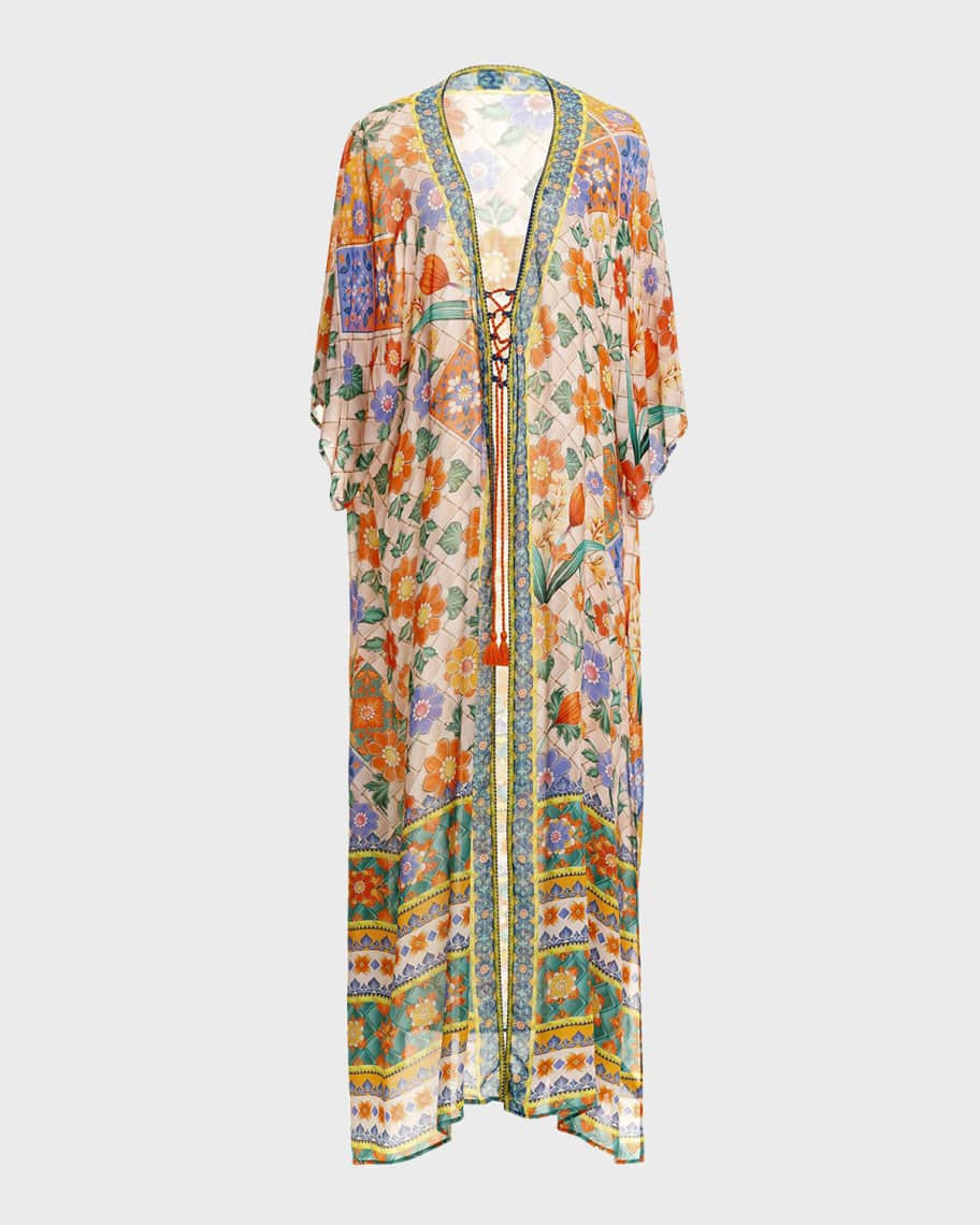 Selma Tile Maxi Robe | Neiman Marcus