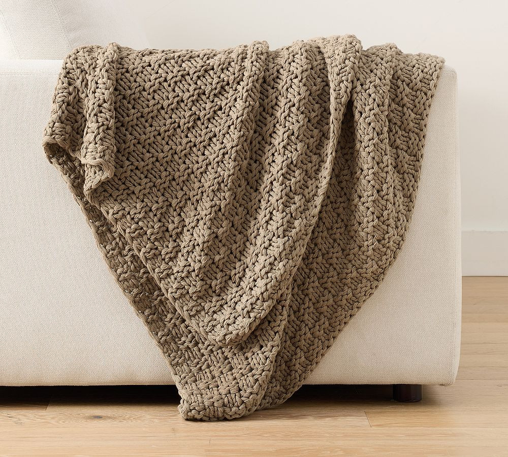 Boston Knit Throw | Pottery Barn (US)