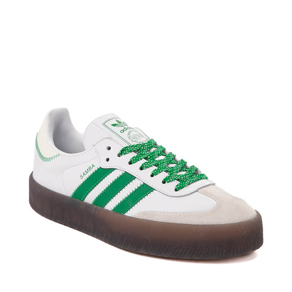 adidas Sambae Athletic Shoe - Cloud White / Green / Gum | Journeys