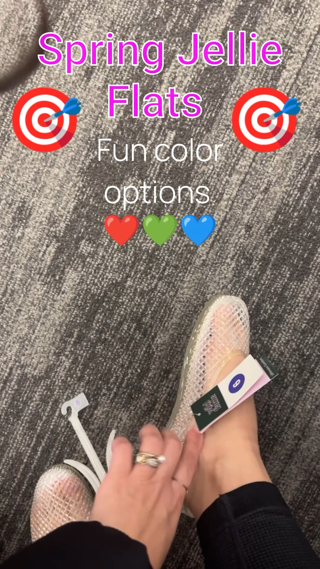 $20 Jellie flats that are comfy, yes please! I walked around the aisles as best I could hiii price tags BUT they were pretty comfy so I grabbed them and I’m so glad I did! Easy to just throw on and the clear will match with a lot of my spring wardrobe 👏

#LTKPetite #LTKStyleTip #LTKWatchNow