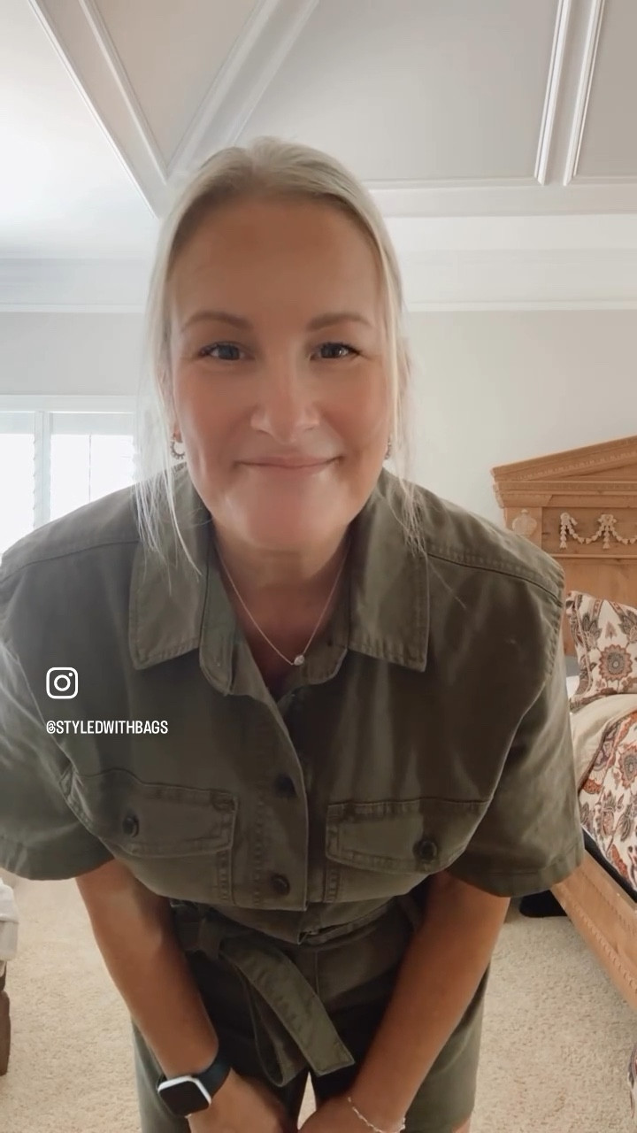 Trying on some NY fits 🗽🍎

#styledwithbags
Romper: @target
Shoes: @jimmychoo 
Bag: LV

#LTKItBag #LTKOver40 #LTKMidsize