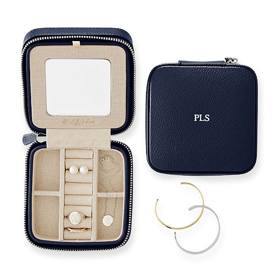 Small Travel Jewelry Case, Foil Debossed | Mark and Graham