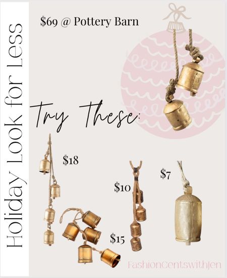 If you love the rustic bells but not the price, I found some looks for less under $20 

Rustic bells
Amazon bells
Holiday bells 

#LTKHoliday #LTKGiftGuide #LTKHolidaySale