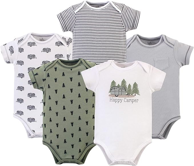 Touched by Nature Unisex Baby Organic Cotton Bodysuits | Amazon (US)