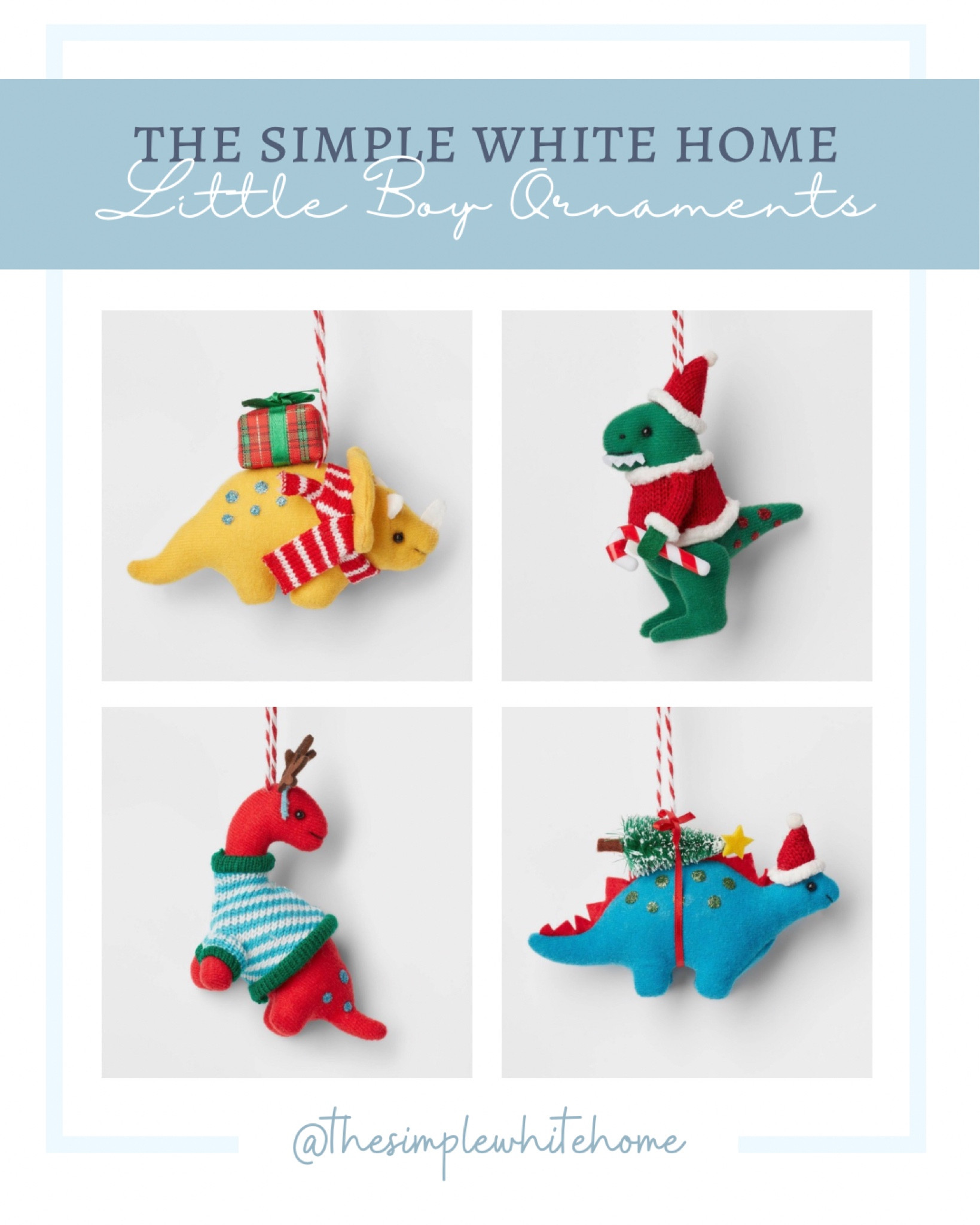 Adorable ornaments for your little Dino lover. 


#LTKHoliday #LTKKids #LTKFamily