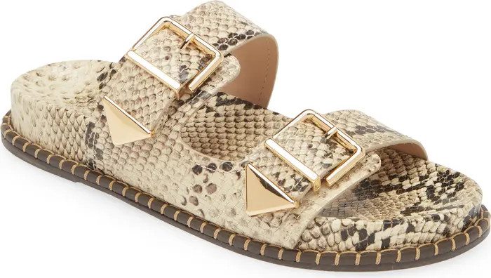 Elana Snakeskin Print Slide Sandal (Women) | Nordstrom