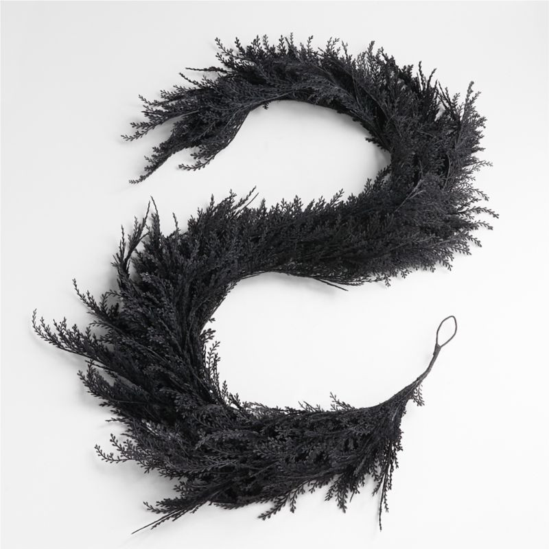 Spooky Black Garland + Reviews | Crate and Barrel | Crate & Barrel