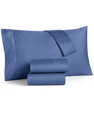 Charter Club Solid 100% Supima Cotton 550 Thread Count 3 Pc. Sheet Set, Twin, Created for Macy's ... | Macys (US)