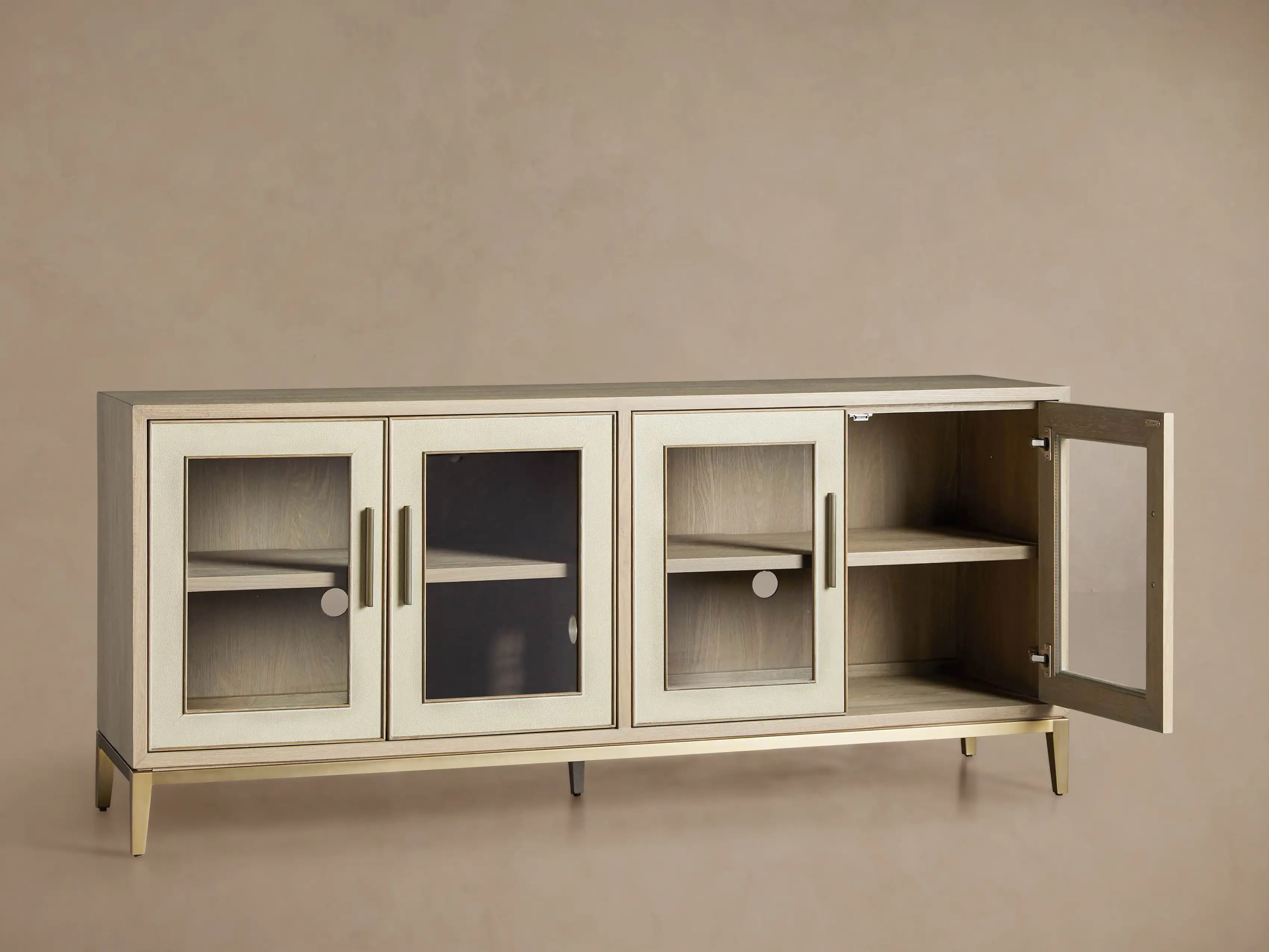 Malone Sideboard with Glass Doors | Arhaus