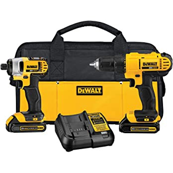DEWALT 20V MAX Cordless Drill and Impact Driver, Power Tool Combo Kit with 2 Batteries and Charge... | Amazon (US)