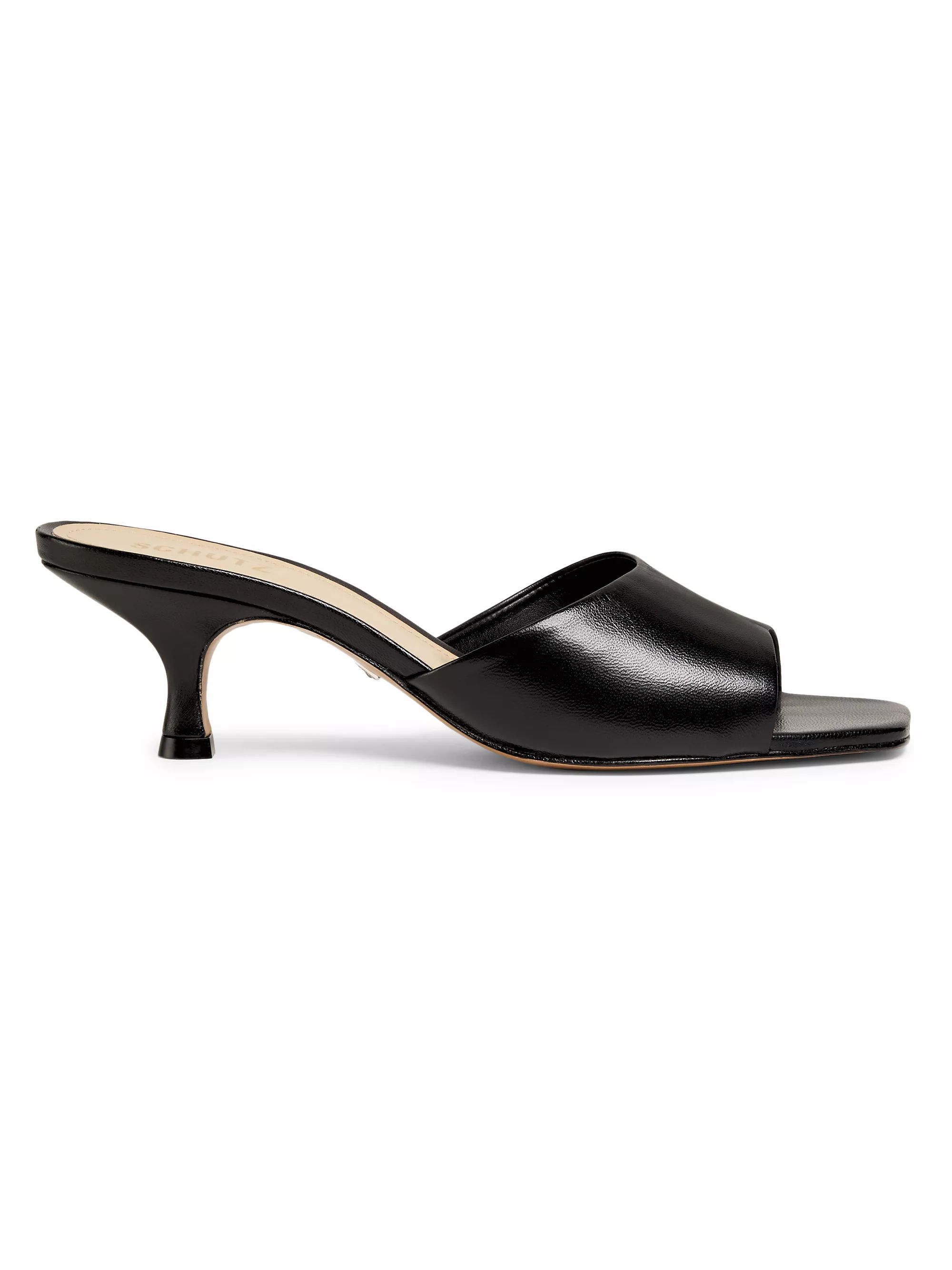 Shop Schutz Dethalia 63MM Leather Sandals | Saks Fifth Avenue | Saks Fifth Avenue