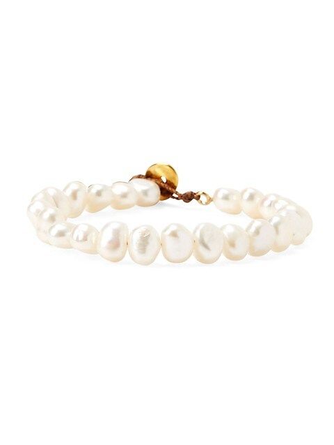 6.5-7MM White Pearl Wrap Bracelet | Saks Fifth Avenue