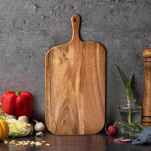 Wood Cutting Board with Handle, Small Charcuterie Boards, Wooden Cutting Boards, Chopping Board, ... | Amazon (US)