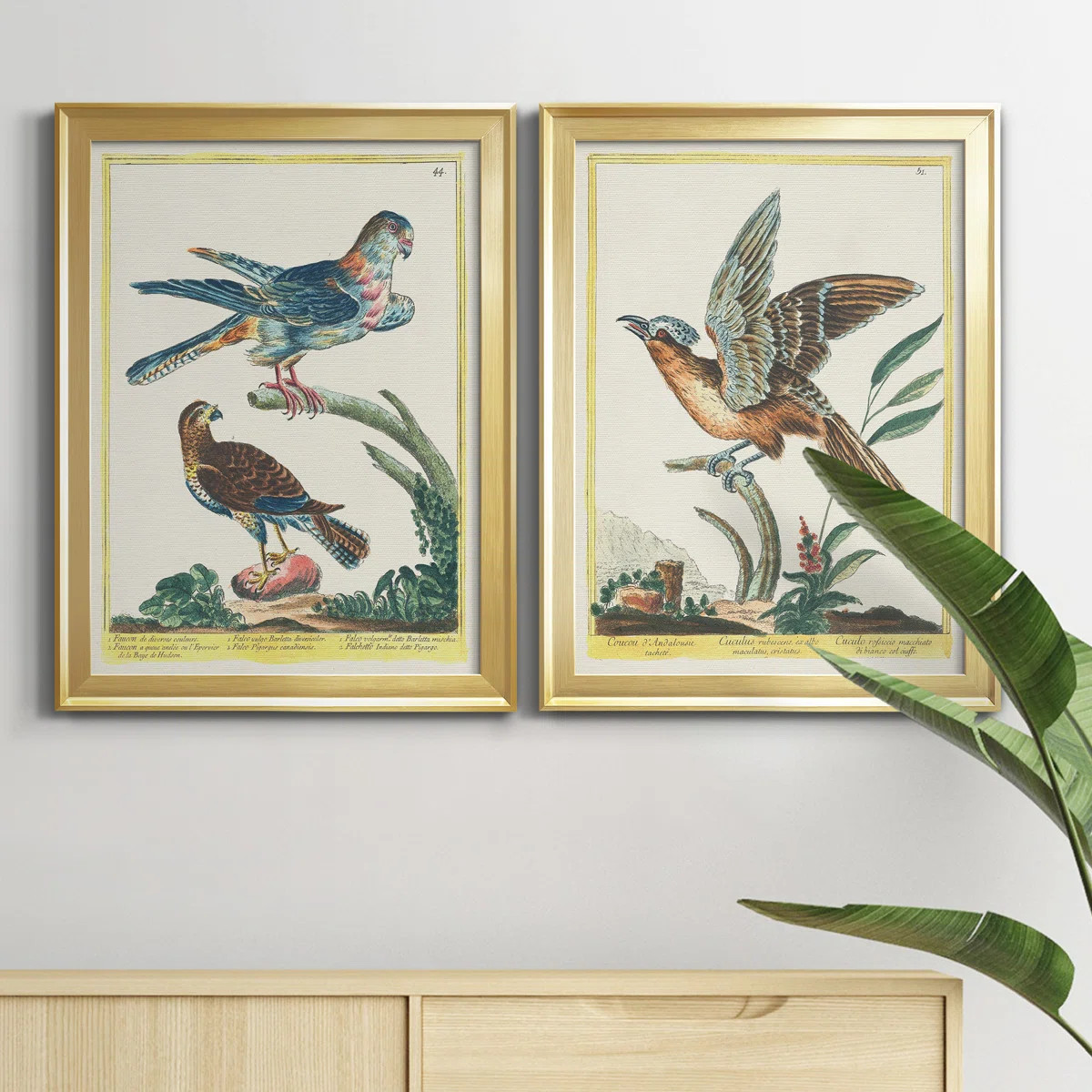 " Pastel Birds III " 2 - Pieces Painting Print (Set of 2) | Wayfair North America