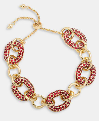 I.N.C. International Concept Pavé Chain Link Slider Bracelet, Created for Macy's - Macy's | Macy's