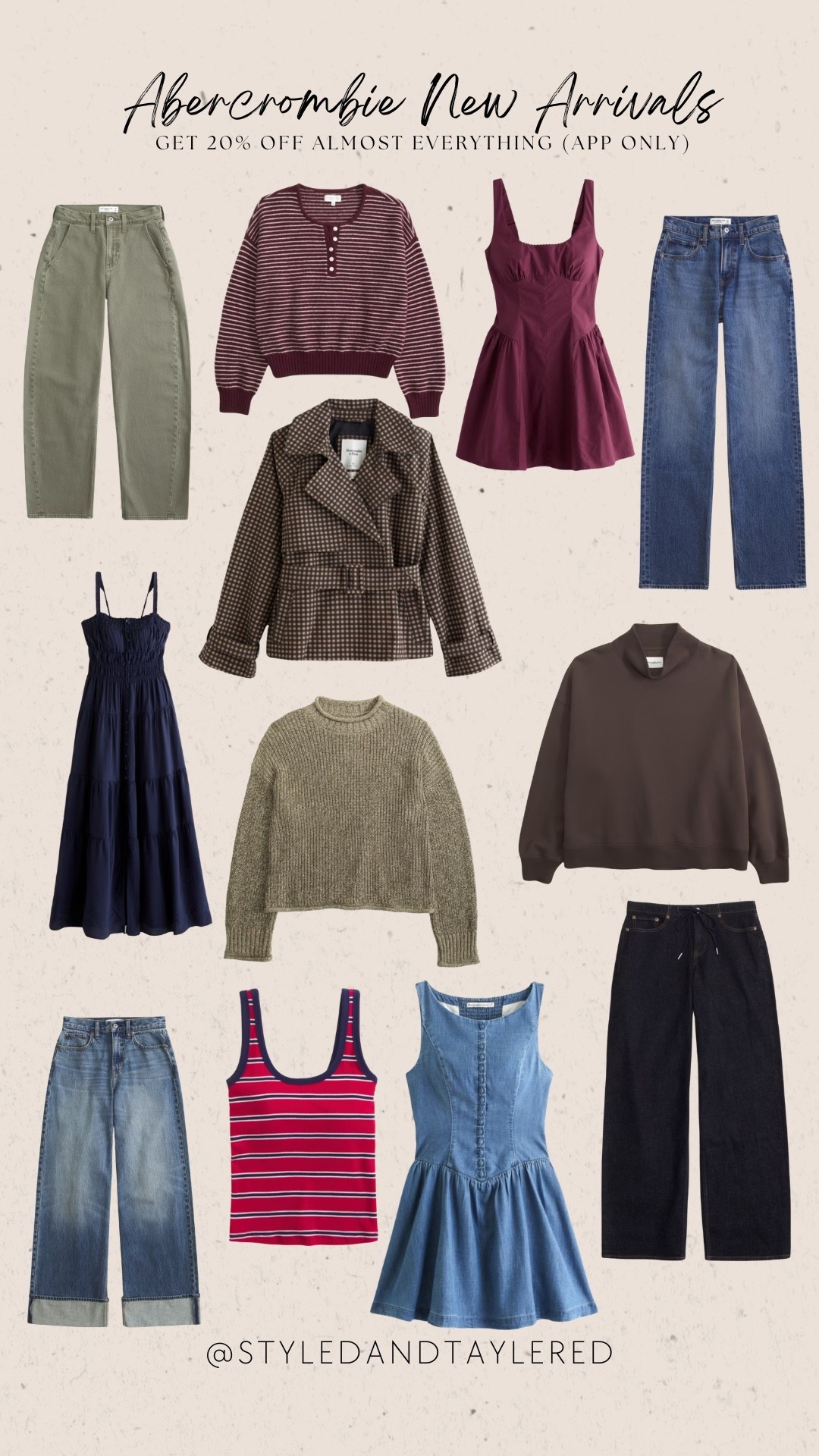 Abercrombie New arrivals 👏 get 20% off almost everything when you shop in the app! 

Abercrombie sale, Abercrombie fall outfits, Abercrombie style, Abercrombie denim, 


Tall girl fashion, size 14 summer to fall outfit, midsize fashion, midsize mom style, casual early fall outfit, fall transitional outfit inspiration, tall women clothing, everyday outfit ideas, mom outfit ideas for fall, early fall outfits 2026 women, midsize summer outfits, casual mom outfits, casual outfit ideas, cozy fall outfits,

#LTKSaleAlert #LTKTall #LTKMidsize