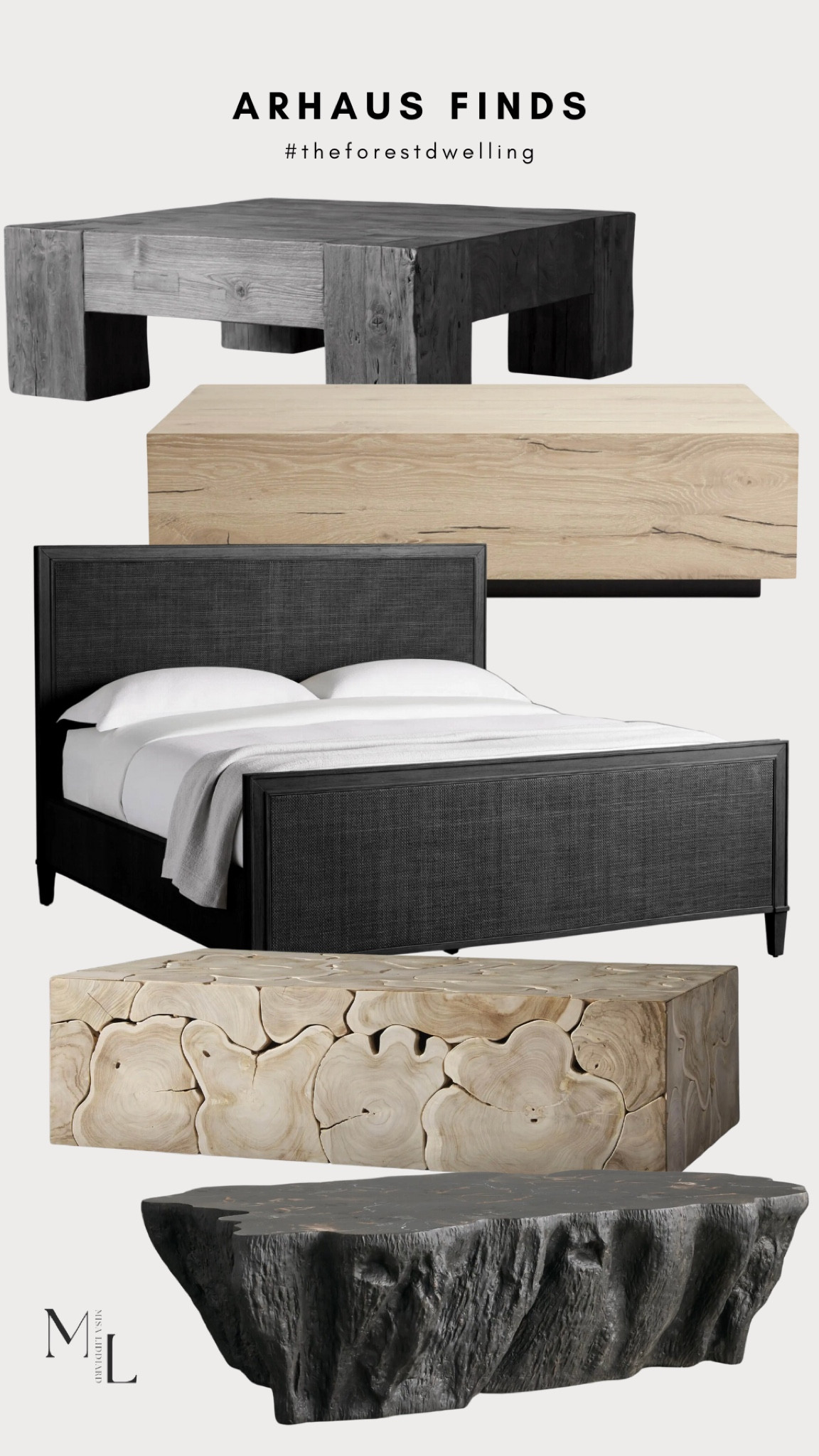 Gorgeous furniture from Arhaus. The organic elements in the coffee tables will create depth and dimension to your space.

#LTKHome #LTKStyleTip