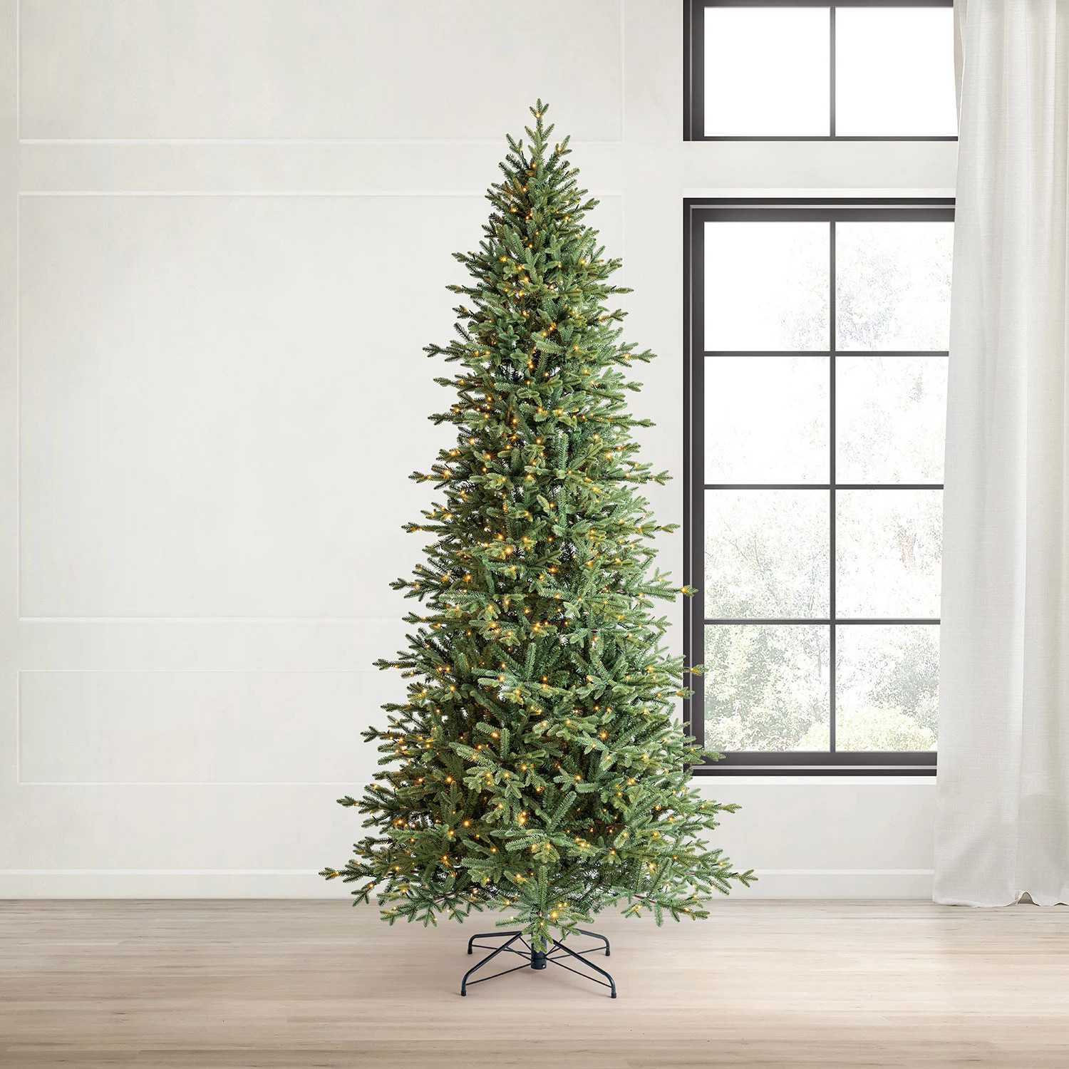 Member's Mark 9' Linden Fir Slim Pre-Lit Christmas Tree | Sam's Club