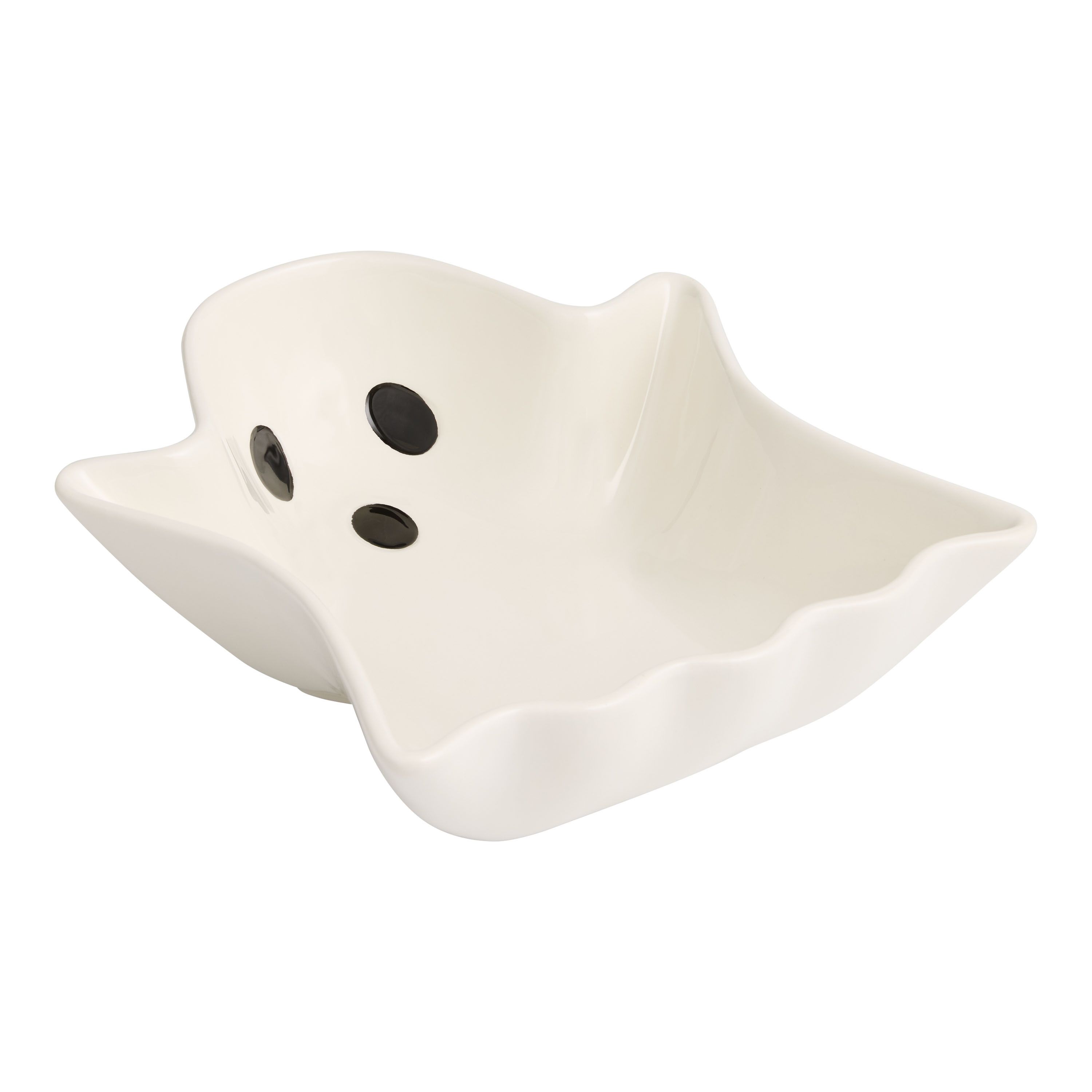 White Ghost Ceramic Figural Serving Bowl | World Market