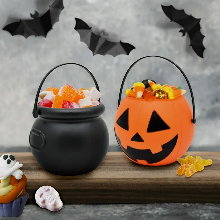 Mini Pumpkin Pail, Halloween by Way To Celebrate - Walmart.com | Walmart (US)