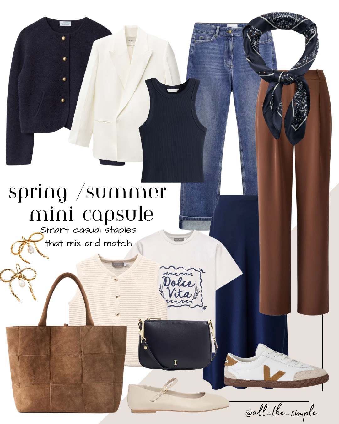 Spring to summer capsule wardrobe with smart casual staples that mix and match ❤️

#LTKspring #LTKsummer #LTKuk