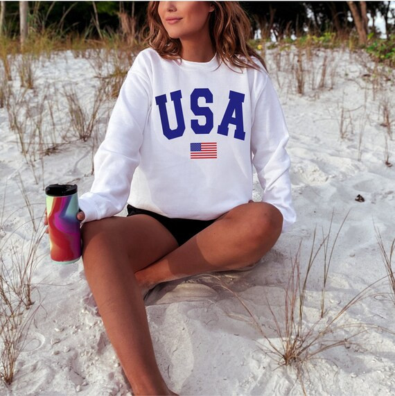 USA Flag Shirt 4th of July Womens Shirt American Flag Tee | Etsy | Etsy (US)