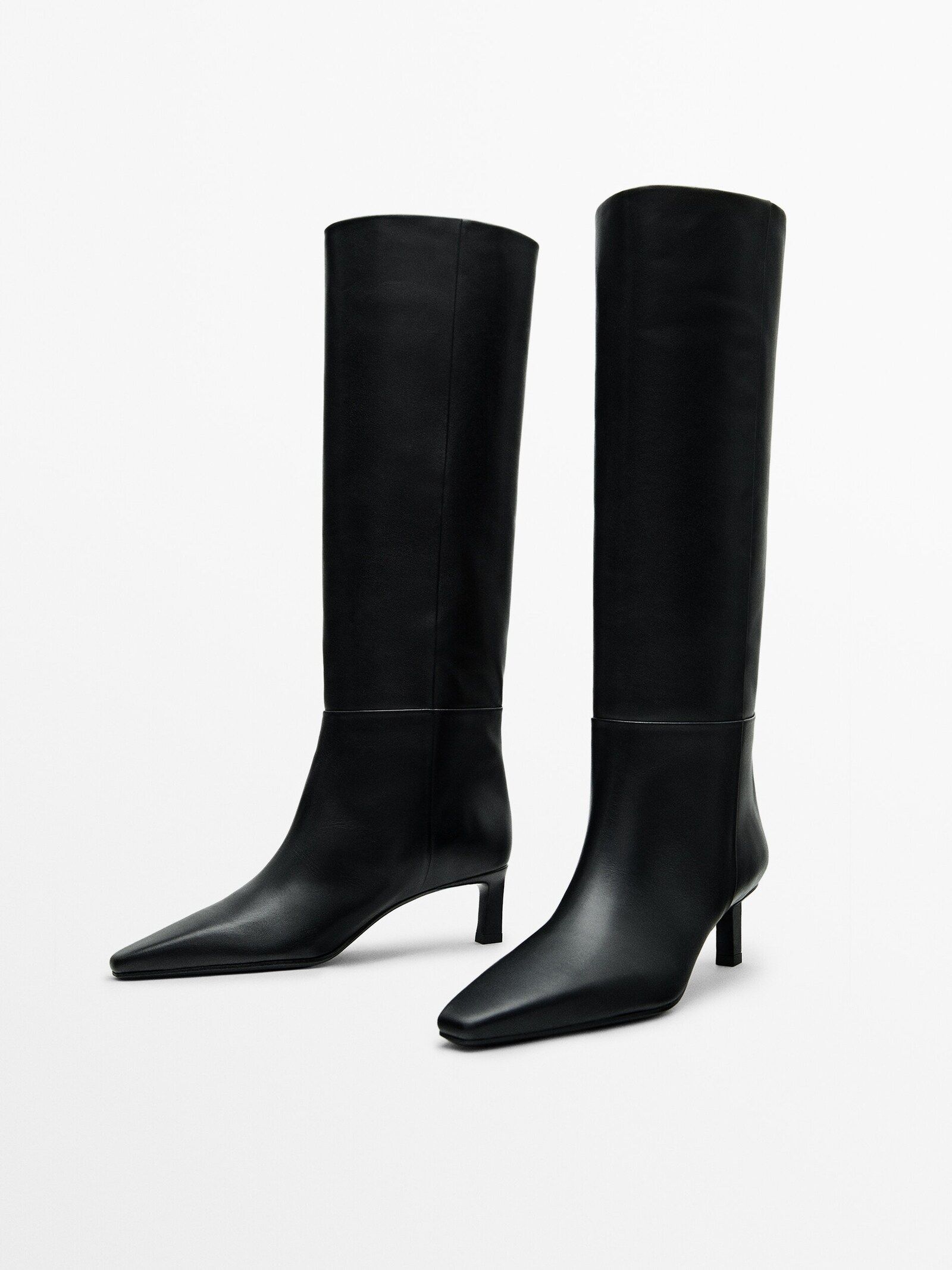 Low-heel boots | Massimo Dutti UK