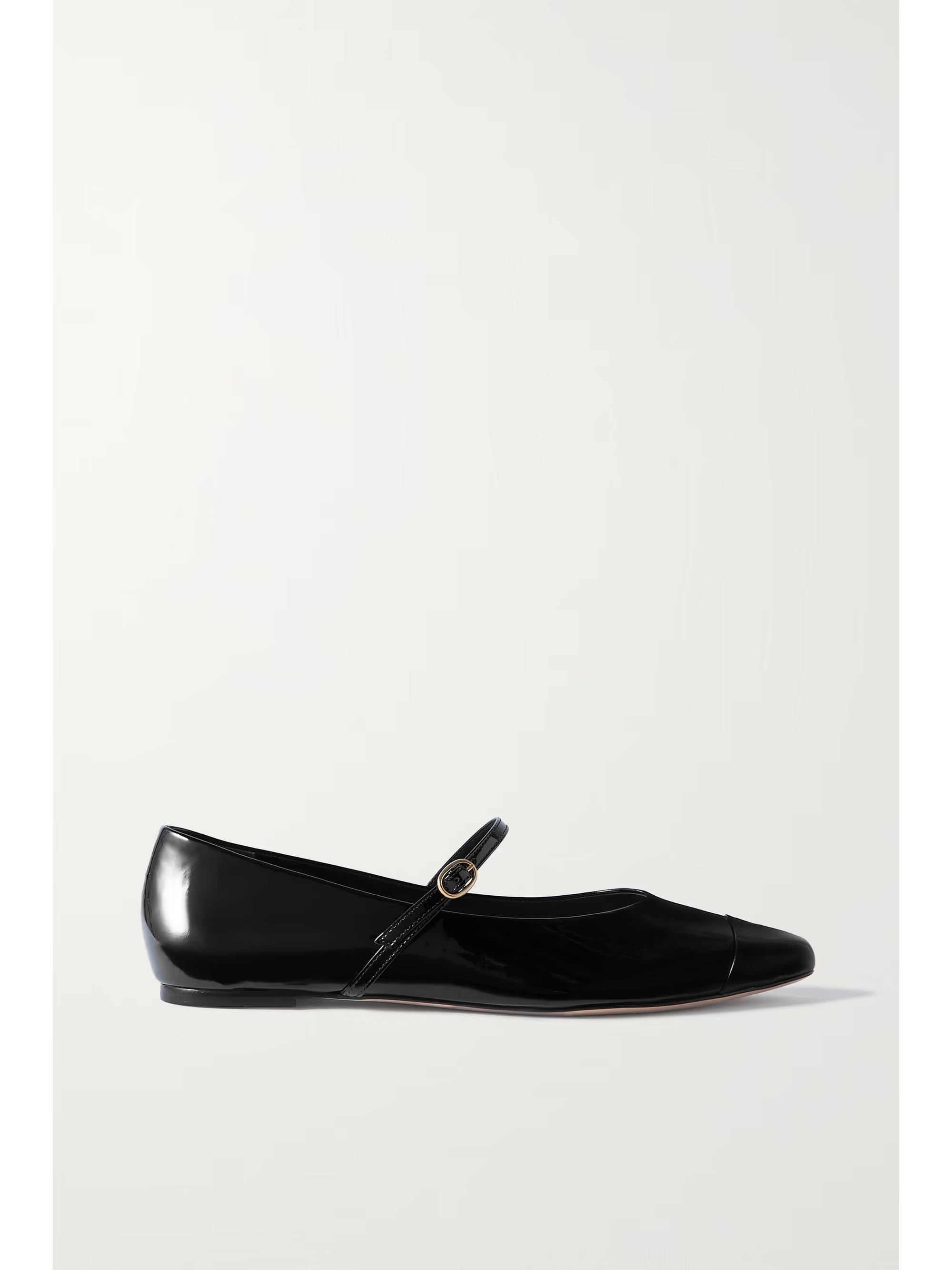 Patent-leather Mary Jane ballet flats | NET-A-PORTER (US)