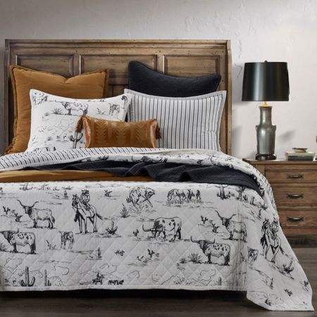 The perfect western comforter for spring and summer. It’s reversible too! Embrace your inner cowgirl style on the interior with this bedding set. 

#LTKHome
