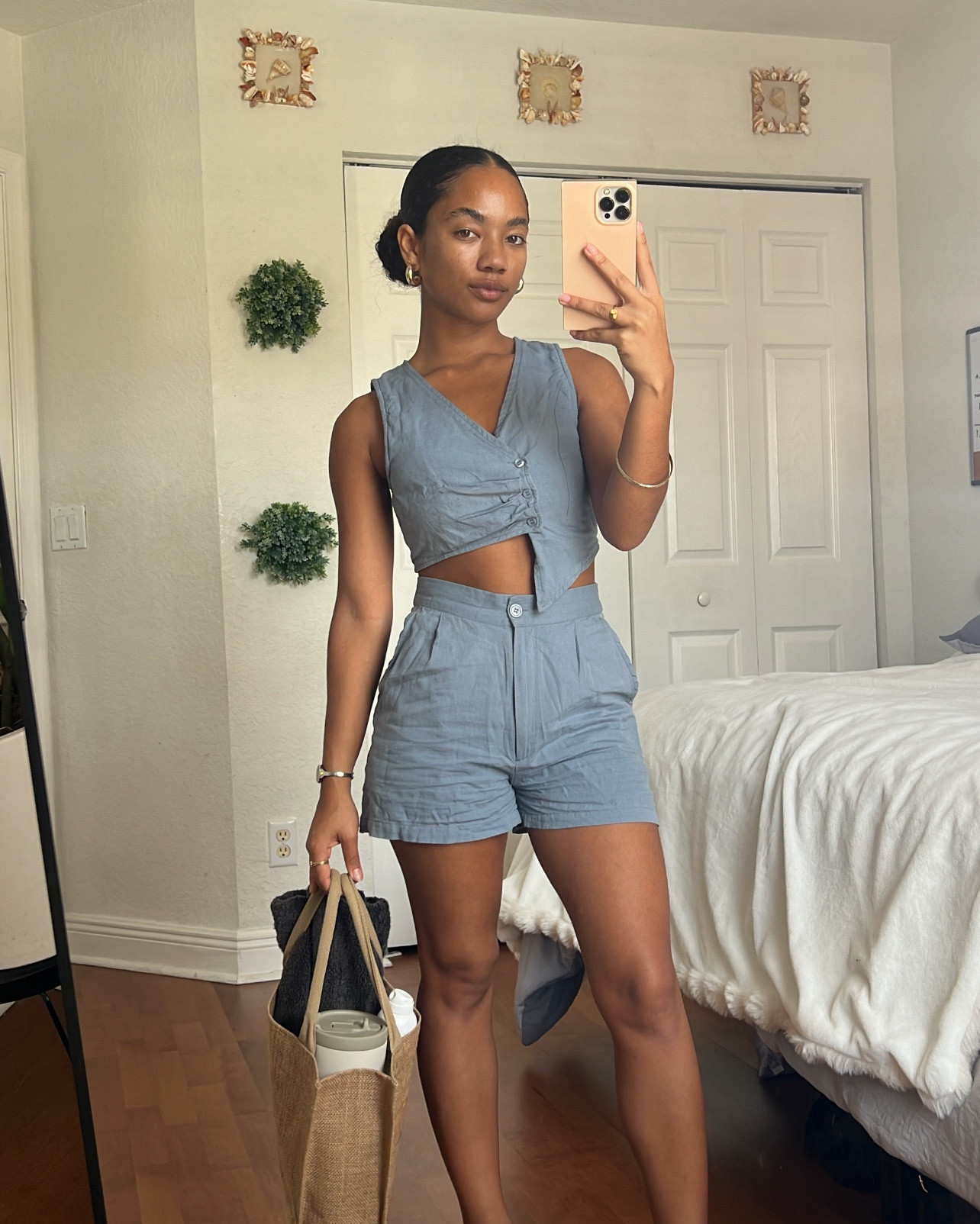 I’m wearing a size us 2 top & bottoms a size us 2, would definitely get a smaller shorts ! 

#LTKHome #LTKActive #LTKGiftGuide