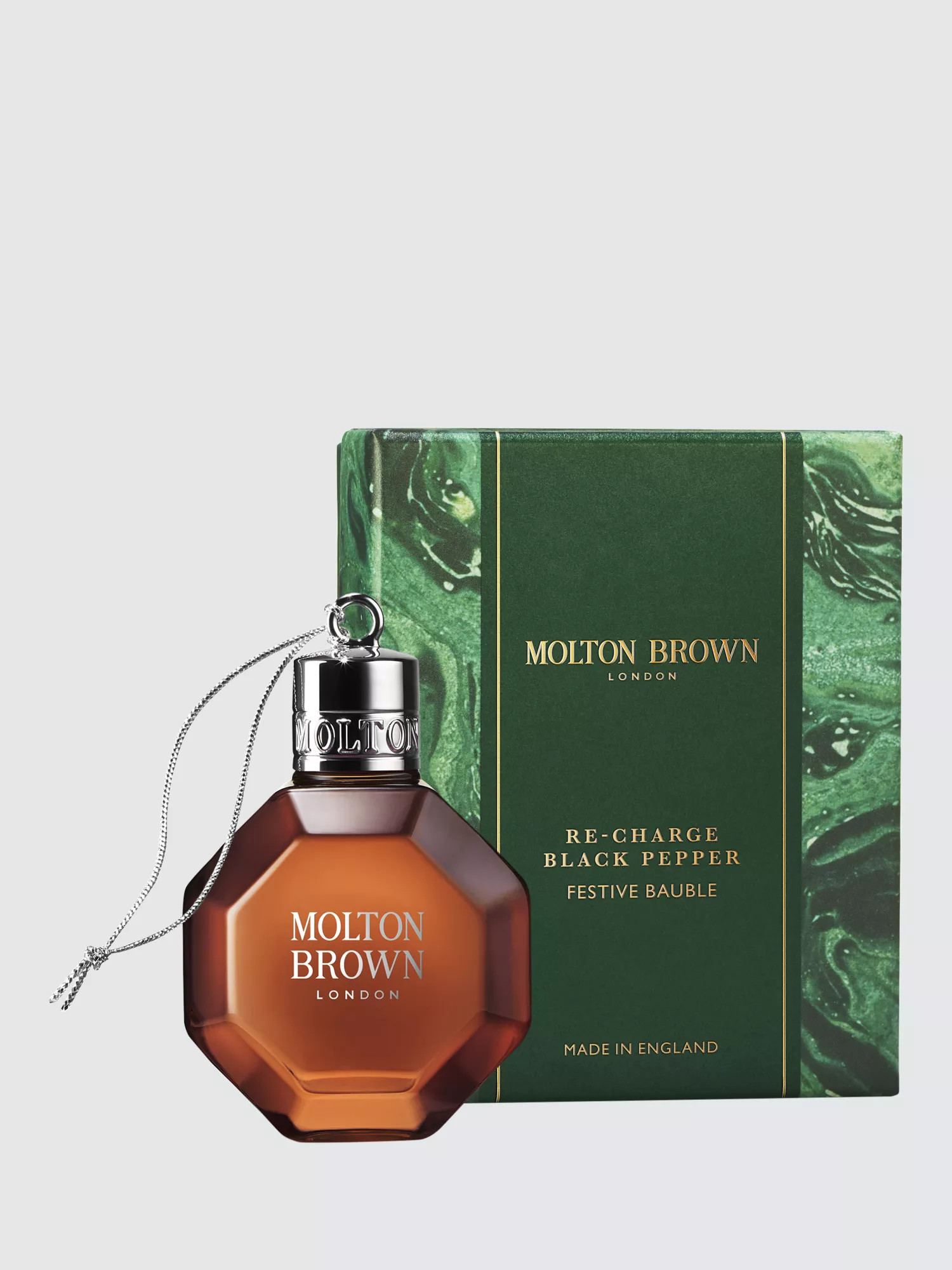 Molton Brown Re-charge Black Pepper Festive Bauble | John Lewis (UK)