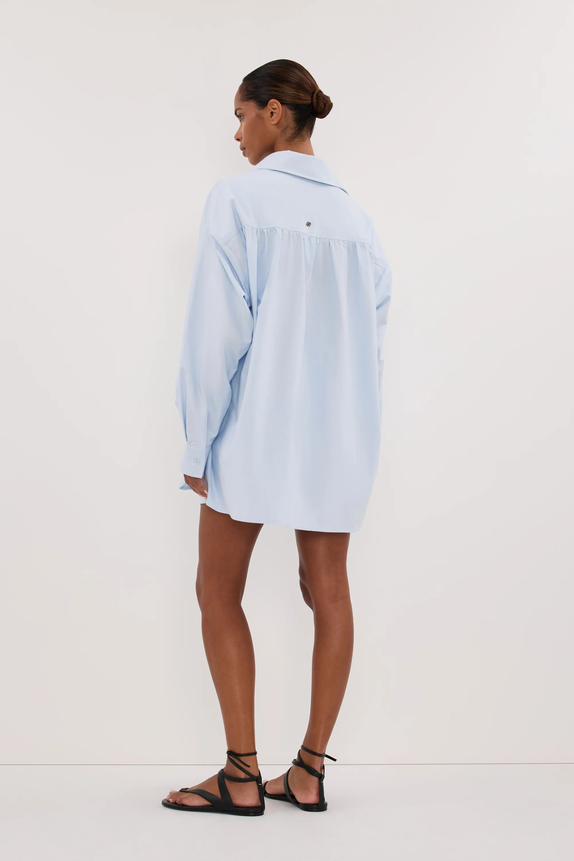 RHEA 2.0 ICE BLUE COTTON SHIRT | DISSH