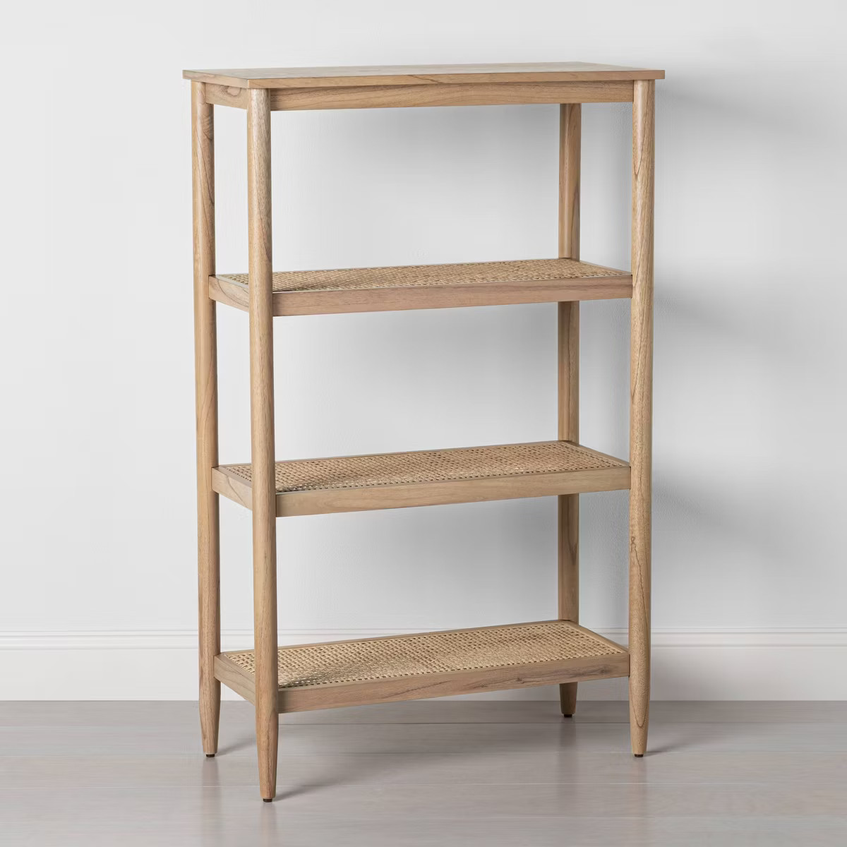Wood & Cane Tall 4-Shelf Bookcase Natural - Hearth & Hand™ with Magnolia | Target