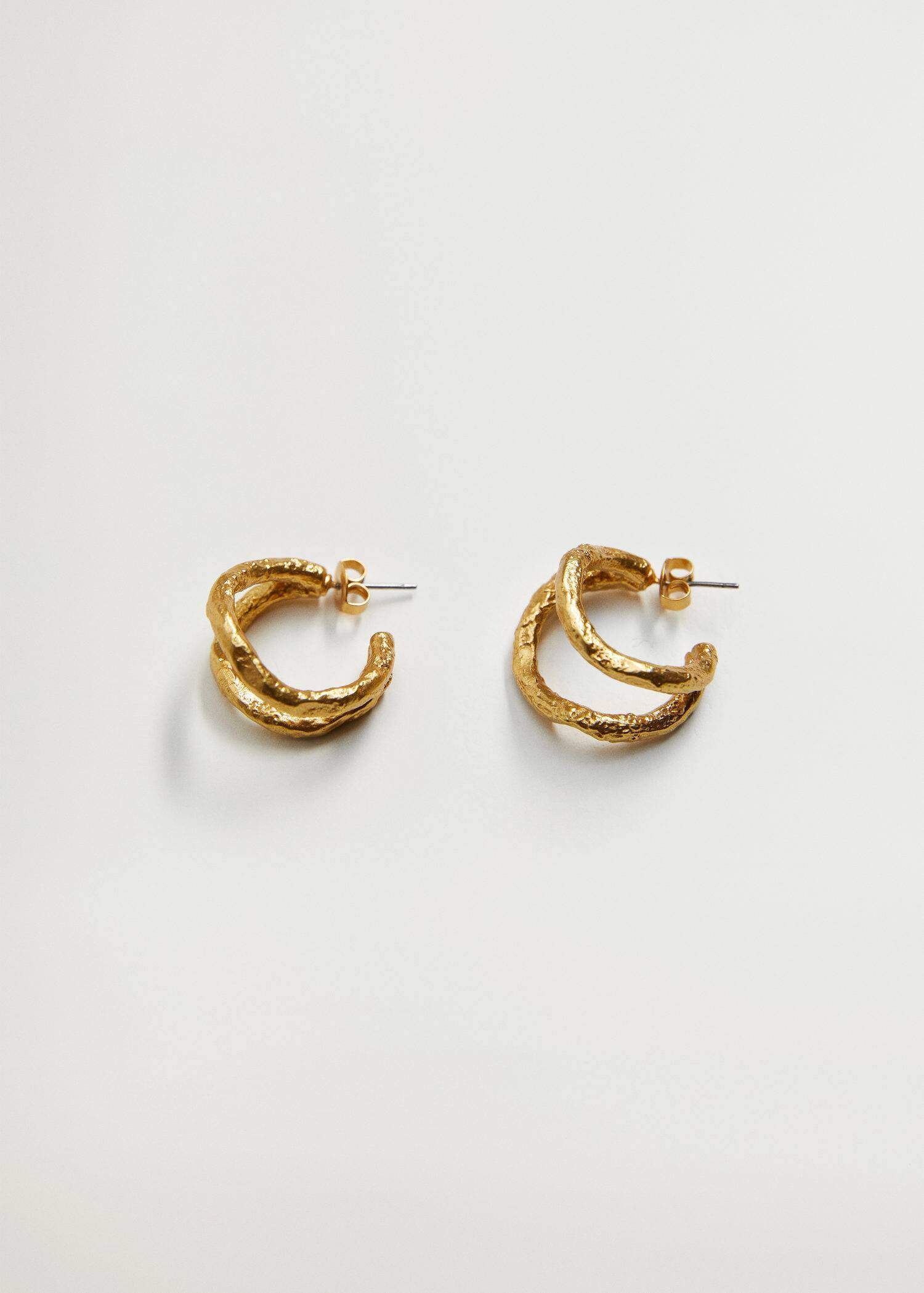 Double hoop earrings | MANGO (US)