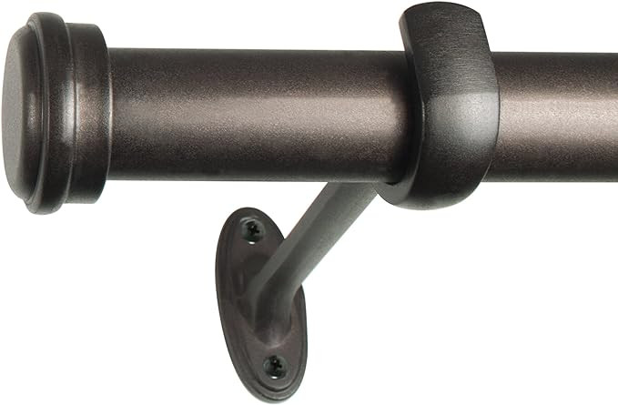 Decopolitan - 27941-72CO End Cap Drapery Rod Set, 72 to 144-Inch, Toasted Copper | Amazon (US)