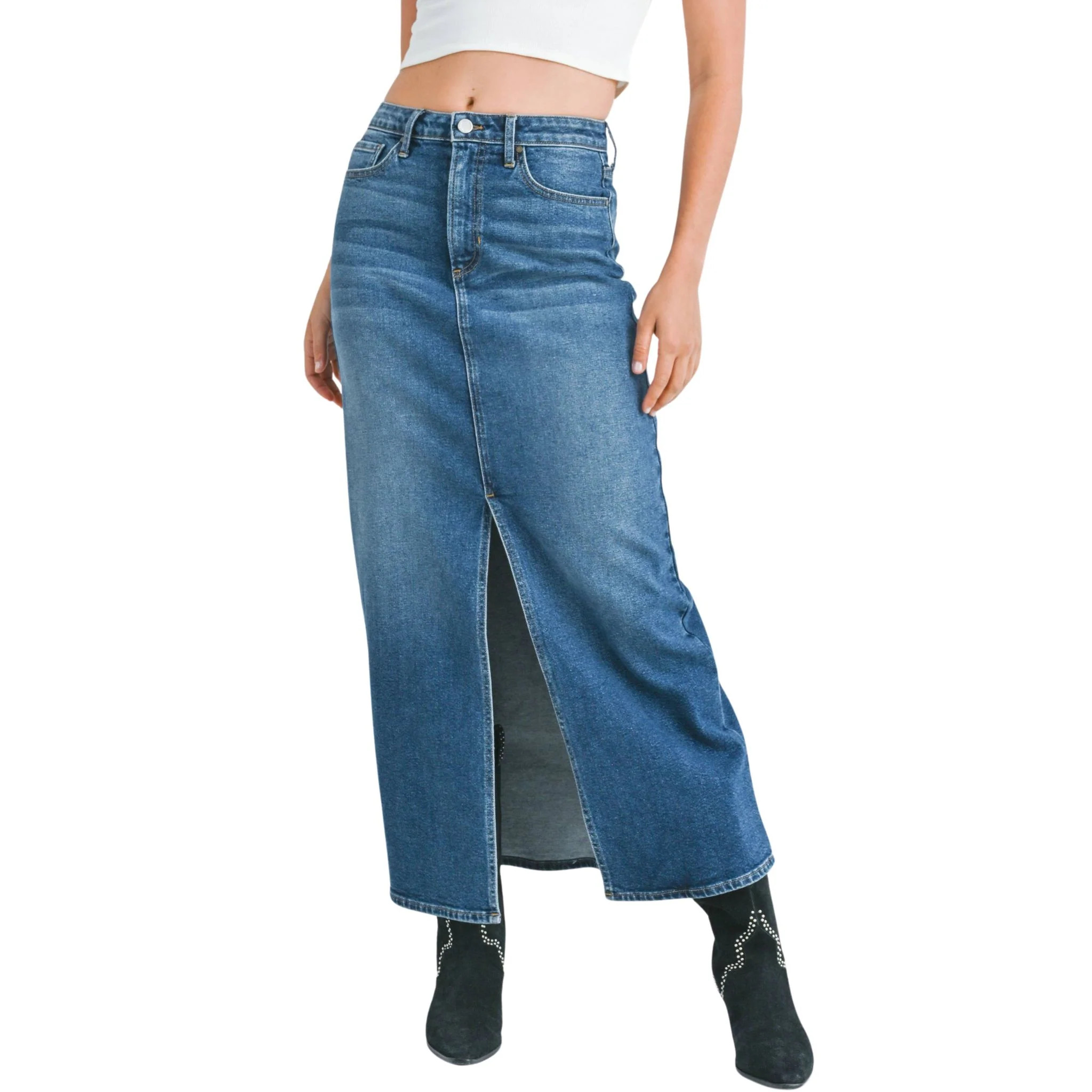 Stretch Classic Midi Skirt | Christina Greene 