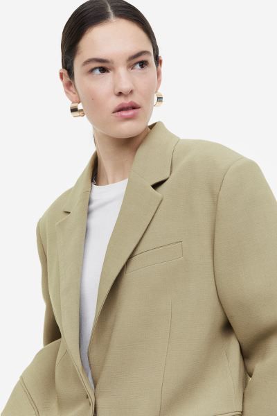One-button wool jacket | H&M (UK, MY, IN, SG, PH, TW, HK)